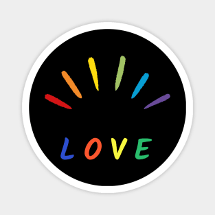 Colorful Vivid Pride Themed Magnet